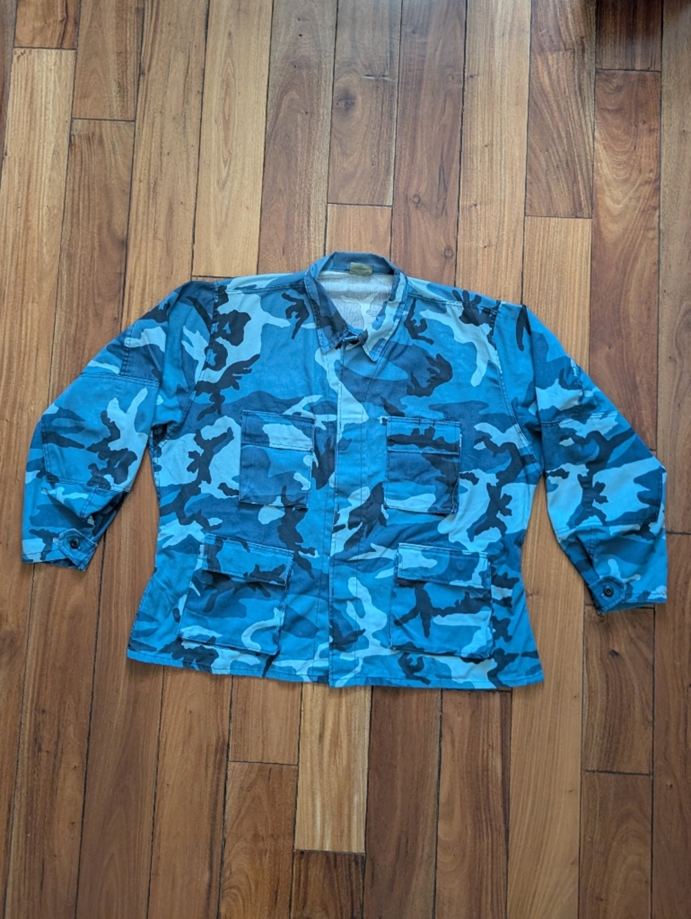 NATO Military Blue Camo Jacket (2X)